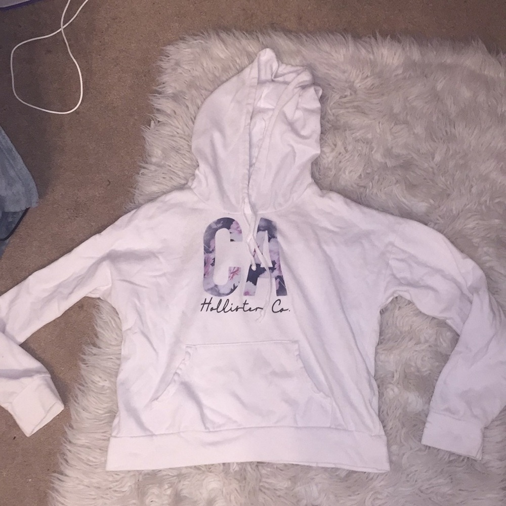 Hollister Floral California Short Hoodie💙 NWOT